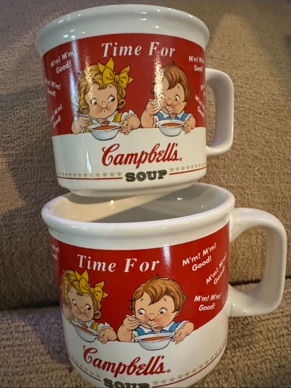 Campbell's Soup Vintage Stackable Mug - Red & White